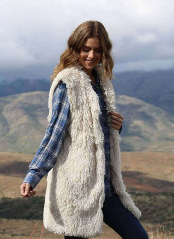 Carrie Anne Faux Fur Vest | Vests | 7