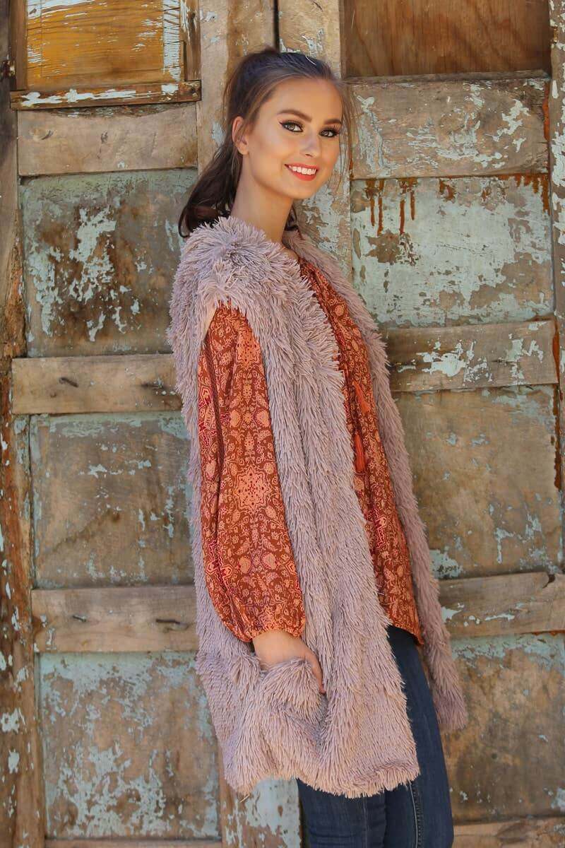 Carrie Anne Faux Fur Vest | Vests | 3