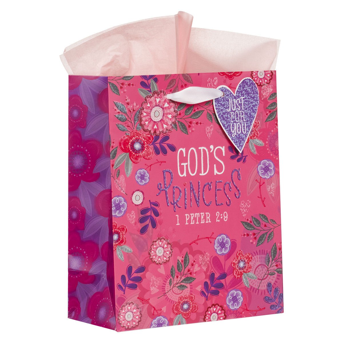 Chosen Loved Beautiful Pink Medium Gift Bag - 1 Peter 2:9 | Gift Bags | 3