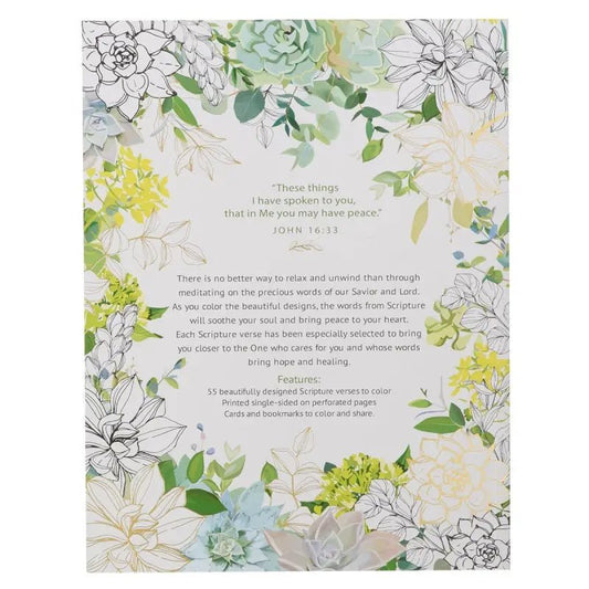 Color the Words of Jesus Coloring Book - Coloring Books book floral design