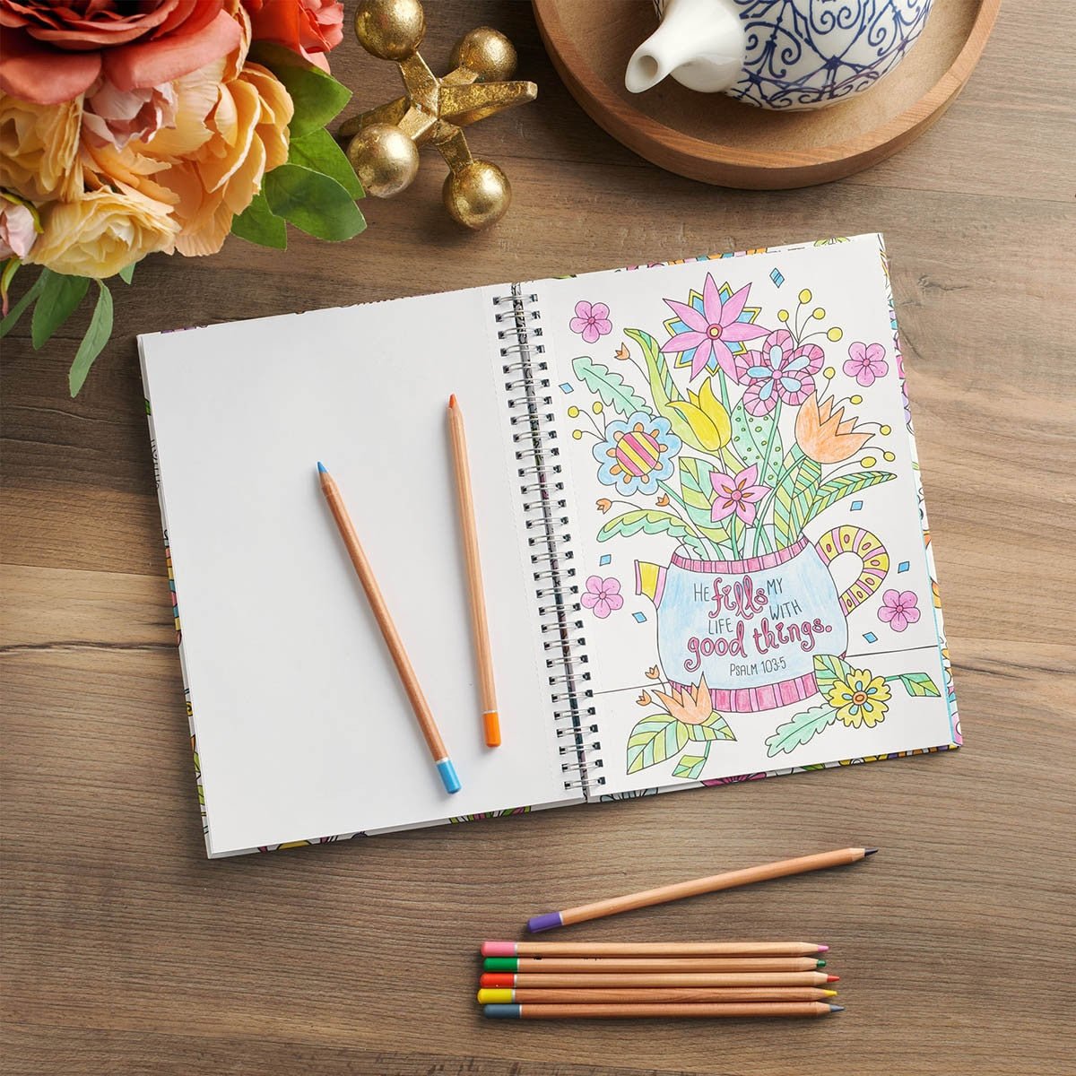 Coloring Through the Psalms Spiral Coloring Book | Coloring Books | 5