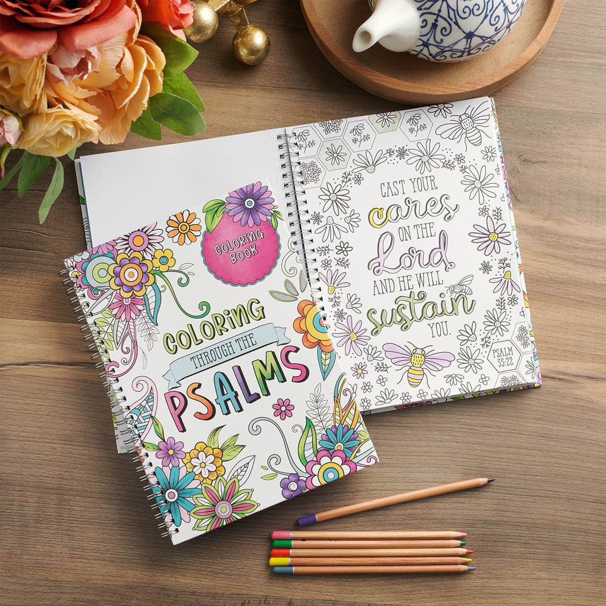 Coloring Through the Psalms Spiral Coloring Book | Coloring Books | 4
