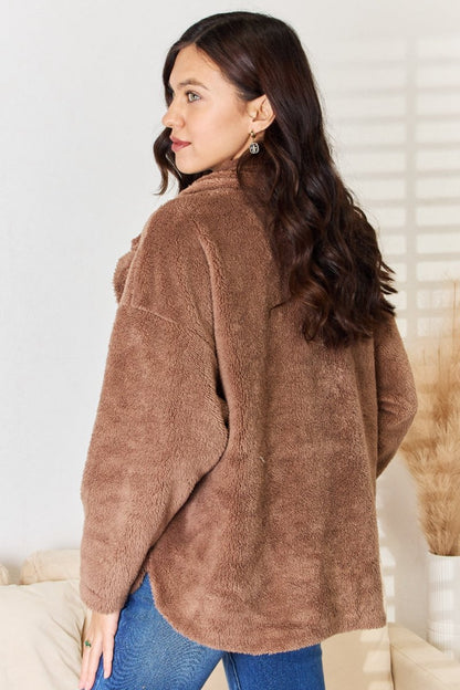 Culture Code Double Breasted Fuzzy Coat | Coats | 2