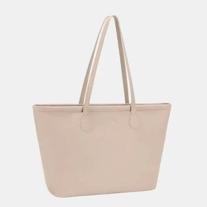 David Jones PU Leather Tote Bag - Gravel / One Size - Bags