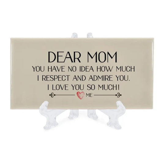 Dear Mom Shelf Sign - Shelf & Wall Art