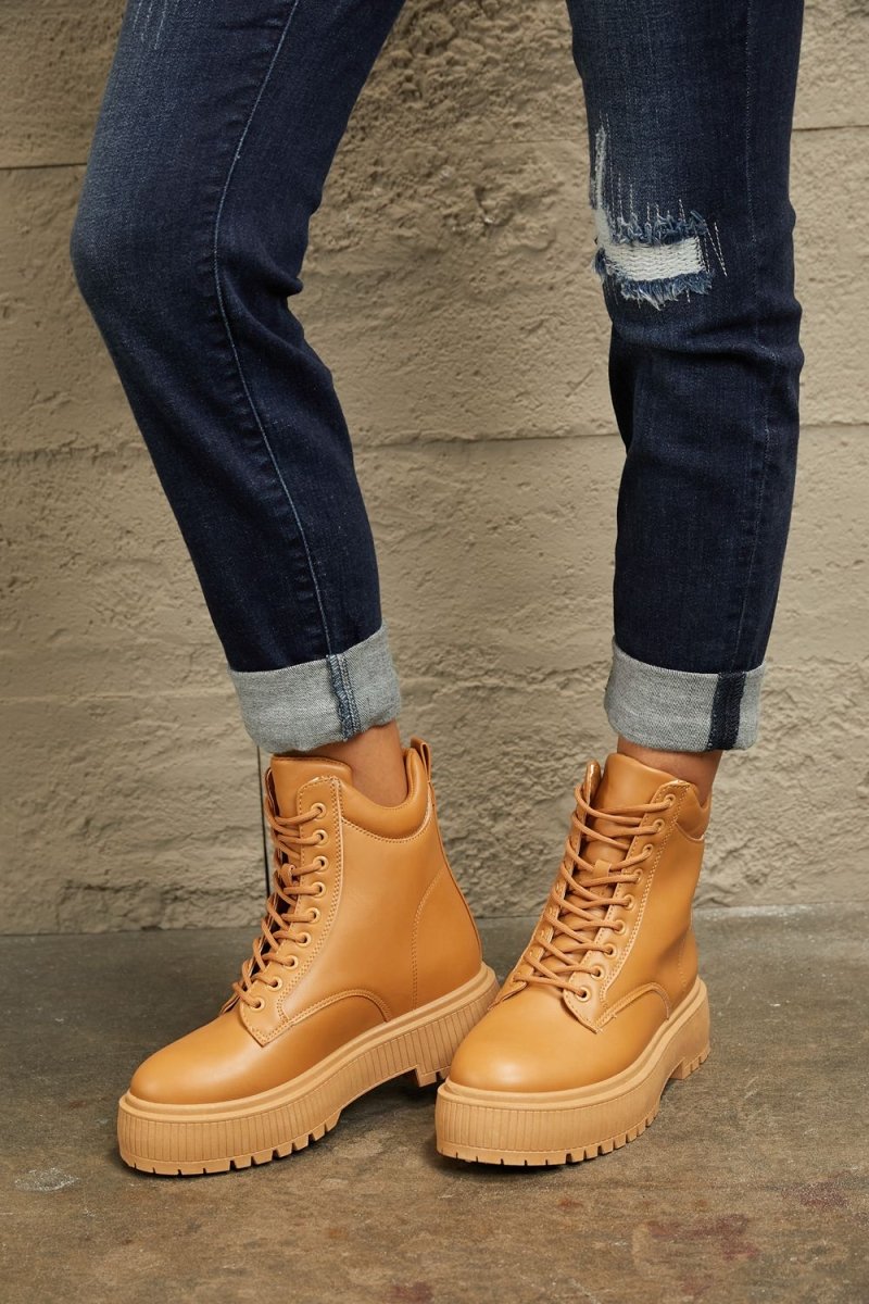 East Lion Corp Platform Combat Boots | Boots | 5