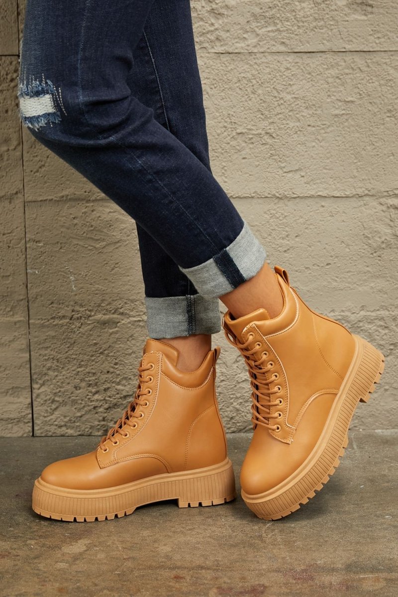 East Lion Corp Platform Combat Boots | Boots | 3