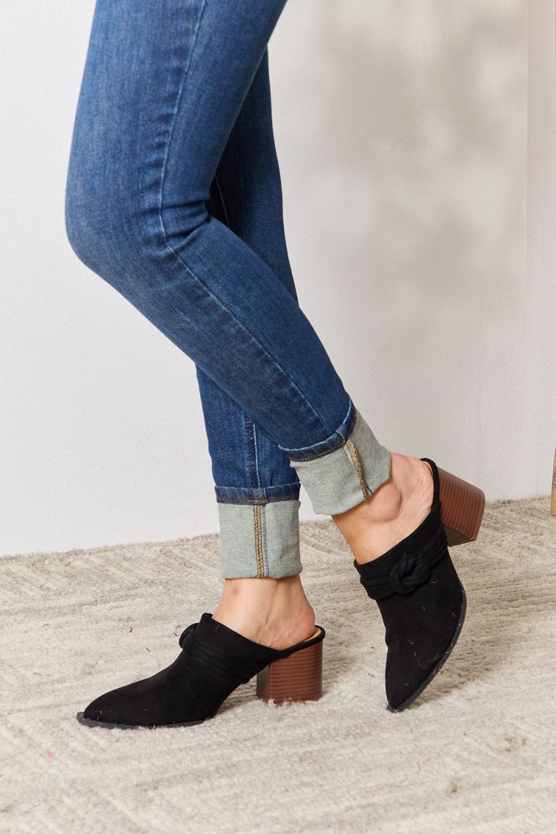 East Lion Corp Pointed - Toe Braided Trim Mules | Mules | 3