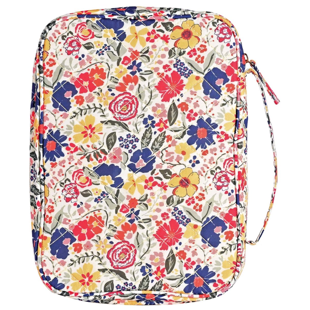 Extra Large Quilted Floral “Faith” Bible Cover with Front Pocket | Bible Covers | 2