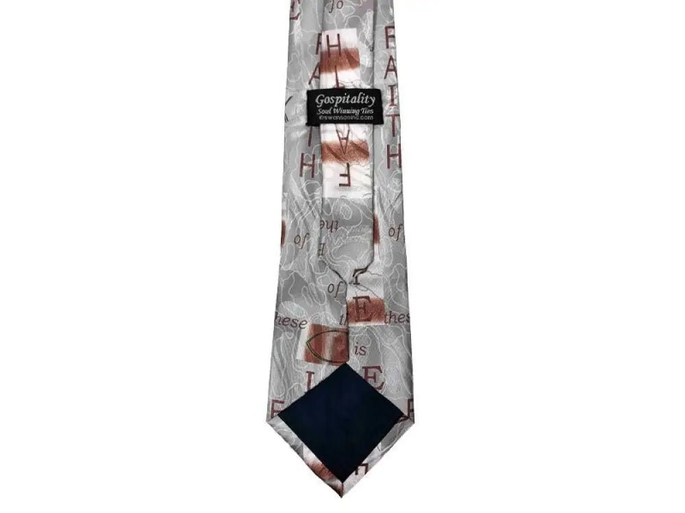 Faith Hope Love Polyester Tie - Neckties patterned necktie