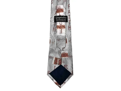 Faith Hope Love Polyester Tie - Neckties patterned necktie