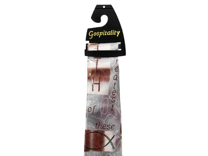 Faith Hope Love Polyester Tie - Neckties christian-themed scarf hanger