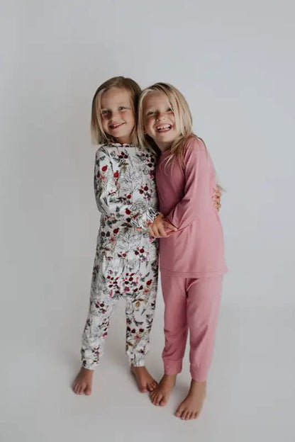 Floral Girls Kids Pajamas by Three Little Tots - Baby Pajamas