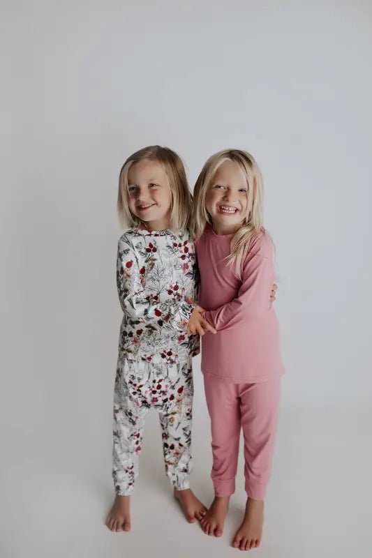 Floral Girls Kids Pajamas by Three Little Tots - Baby Pajamas