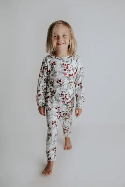 Floral Girls Kids Pajamas by Three Little Tots - Baby Pajamas
