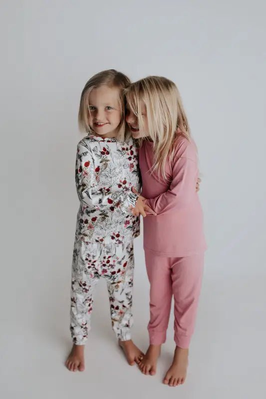 Floral Girls Kids Pajamas by Three Little Tots - Baby Pajamas