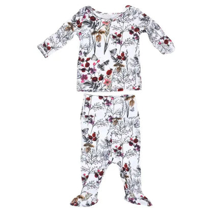 Floral Girls Kids Pajamas by Three Little Tots - Baby Pajamas