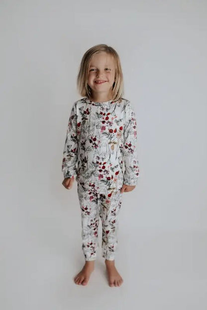 Floral Girls Kids Pajamas by Three Little Tots - Baby Pajamas