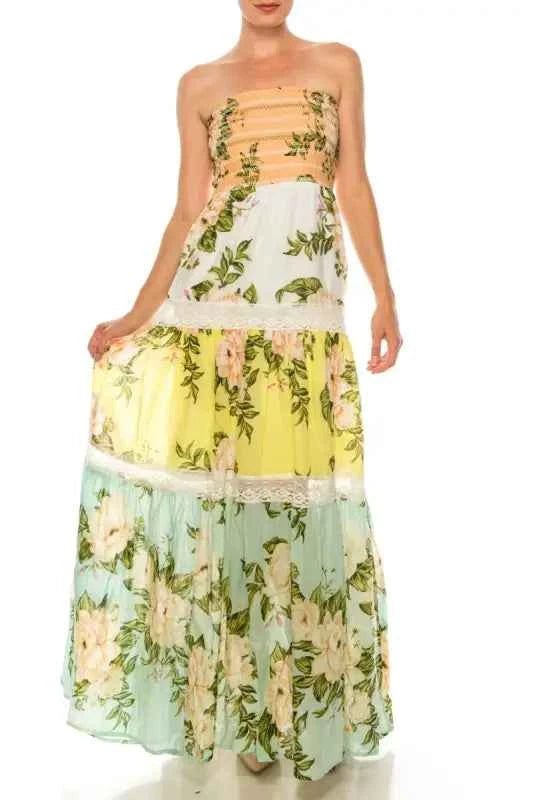 Floral Patchwork Dress