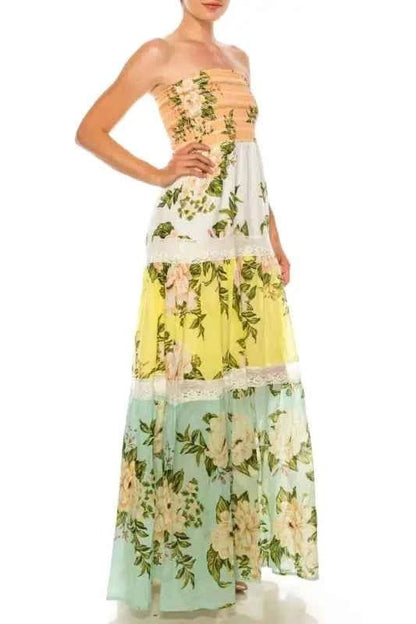 Floral Patchwork Dress