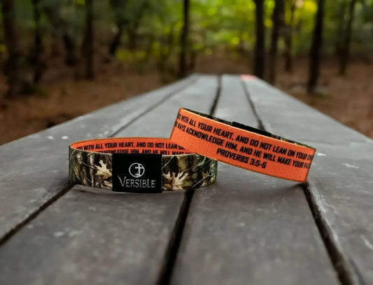 Forest Camo - Proverbs 3:5-6 Wristband - Wristbands