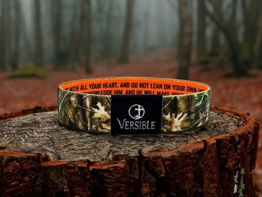 Forest Camo - Proverbs 3:5-6 Wristband - Wristbands