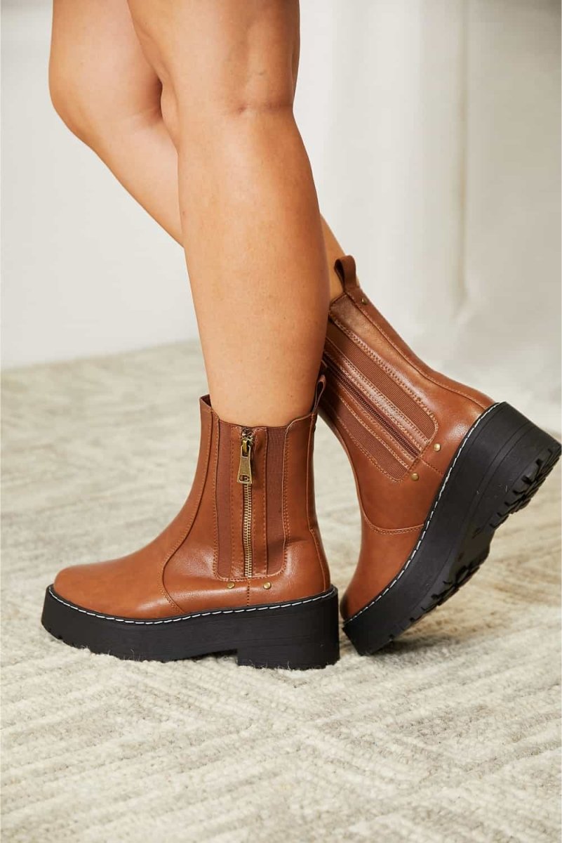 Forever Link Side Zip Platform Boots | Boots | 2