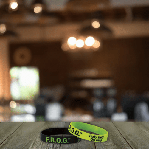 Fully Rely on God - F.R.O.G. Silicone Wristband | 2FruitBearers