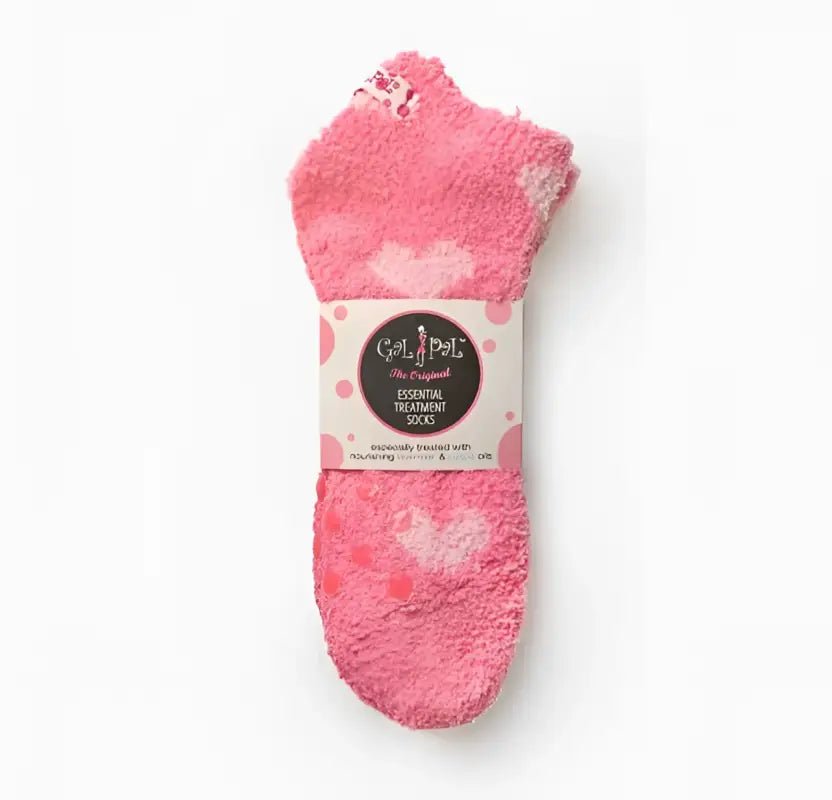 Gal Pal Spa Treatment Socks - Dark Pink - Women’s Socks pink fuzzy treatment socks