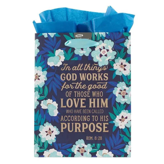 God Works For Good Medium Gift Bag - Romans 8:28 - Gift Bags