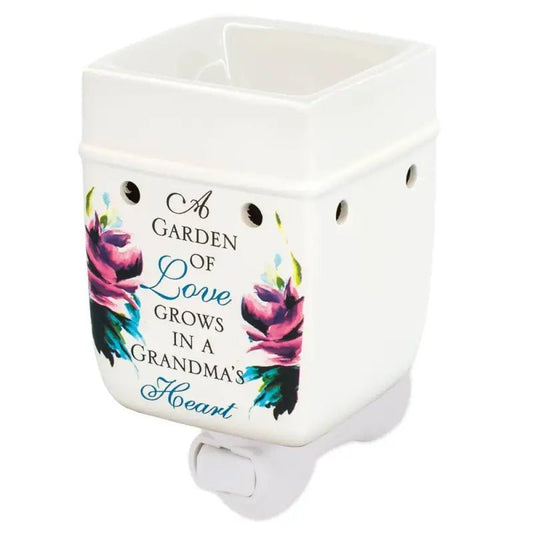 Grandma’s Heart Plug-in Warmer - Scented Oil Warmers white ceramic wax warmer