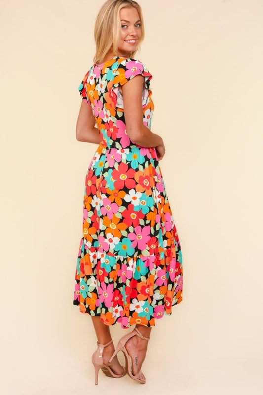 Haptics Floral Midi Dress with Side Pockets | Dresses | 2