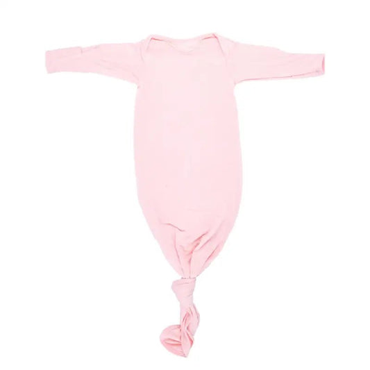 Heavenly Pink Newborn Knotted Baby Gown by Three Little Tots - Toddler Pajamas