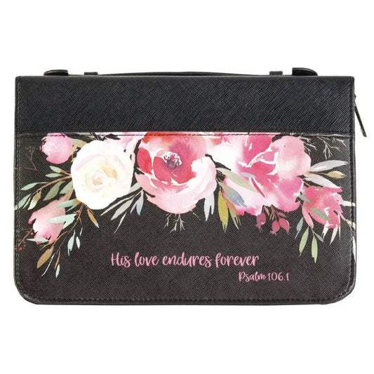 His love endures forever Bible Cover - Large