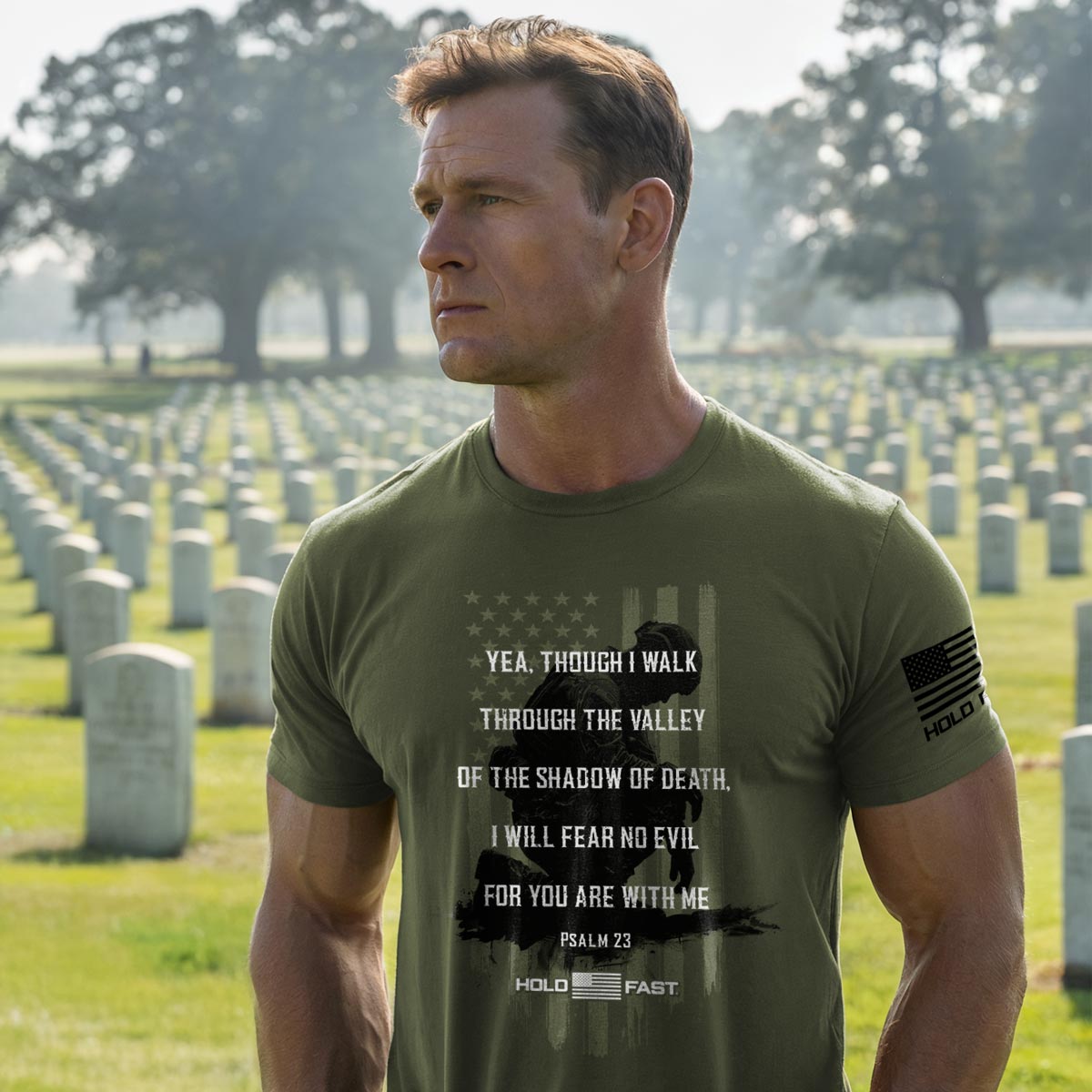 HOLD FAST Men’s Christian T-Shirt – Psalm 23 | Men's T-Shirts | 1