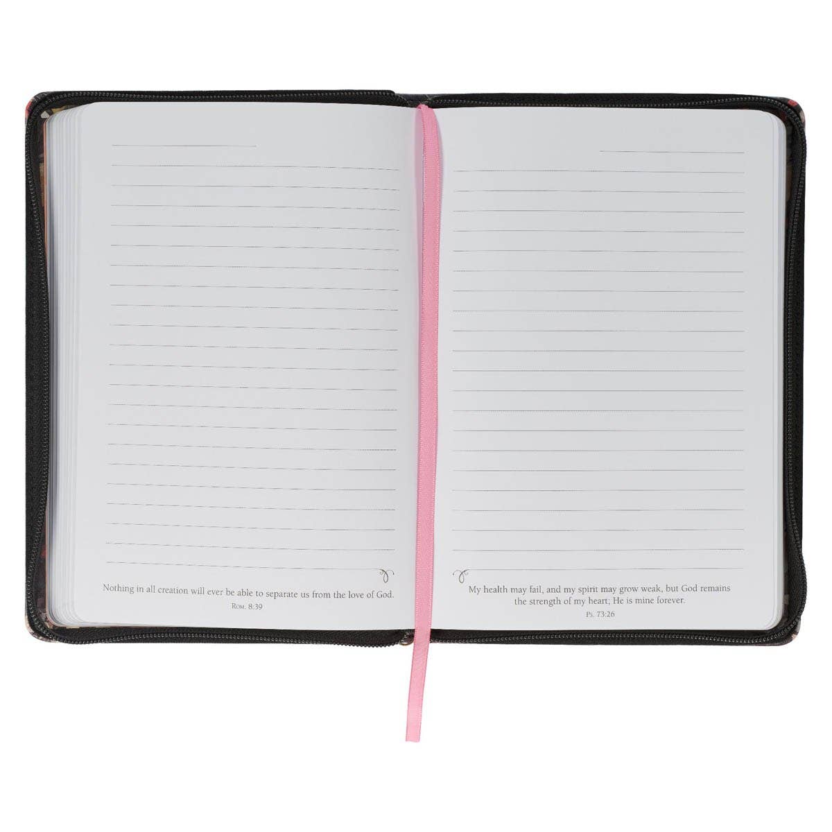 Hope and a Future Midnight Botanical Faux Leather Journal with Zipper Closure | Journals | 3