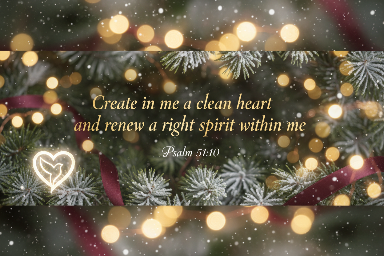I would rather say, "Create in me a clean heart and renew a right spirit with in me"