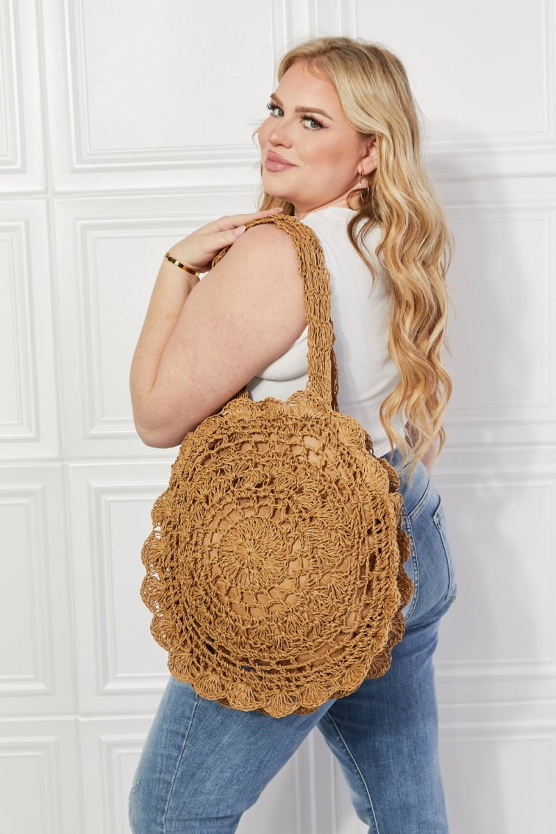 Justin Taylor Brunch Time Straw Rattan Handbag | Handbags | 1