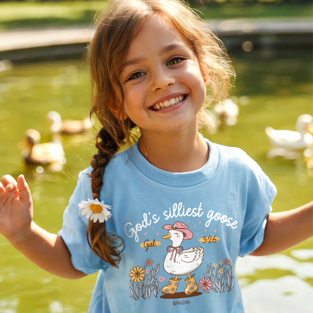 Kerusso Kids T-Shirt Silly Goose | Girl's T-Shirts | 1