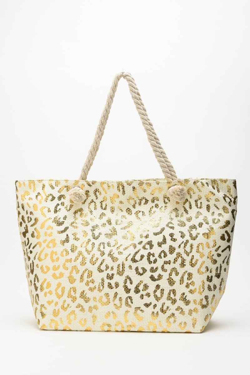 Leopard Illusions Reflective Golden Tote | Totes | 3