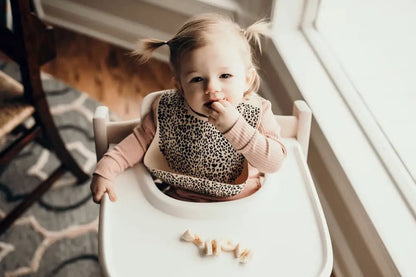 Leopard Silicone Baby Bib by Three Little Tots - Baby Bibs