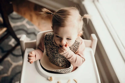 Leopard Silicone Baby Bib by Three Little Tots - Baby Bibs