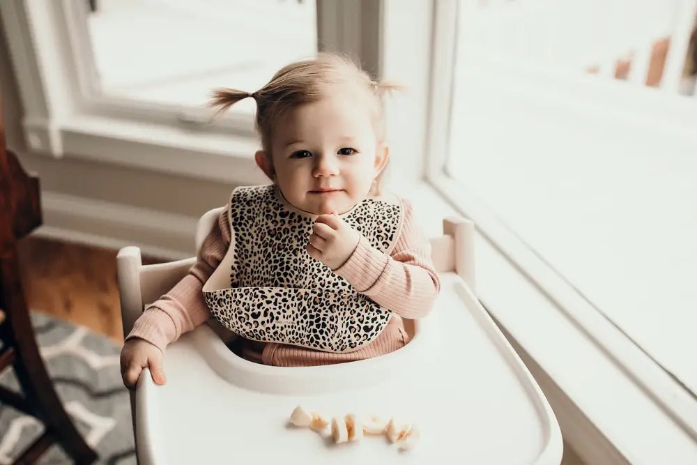 Leopard Silicone Baby Bib by Three Little Tots - Baby Bibs