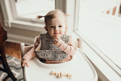 Leopard Silicone Baby Bib by Three Little Tots - Baby Bibs