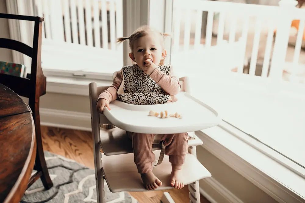 Leopard Silicone Baby Bib by Three Little Tots - Baby Bibs