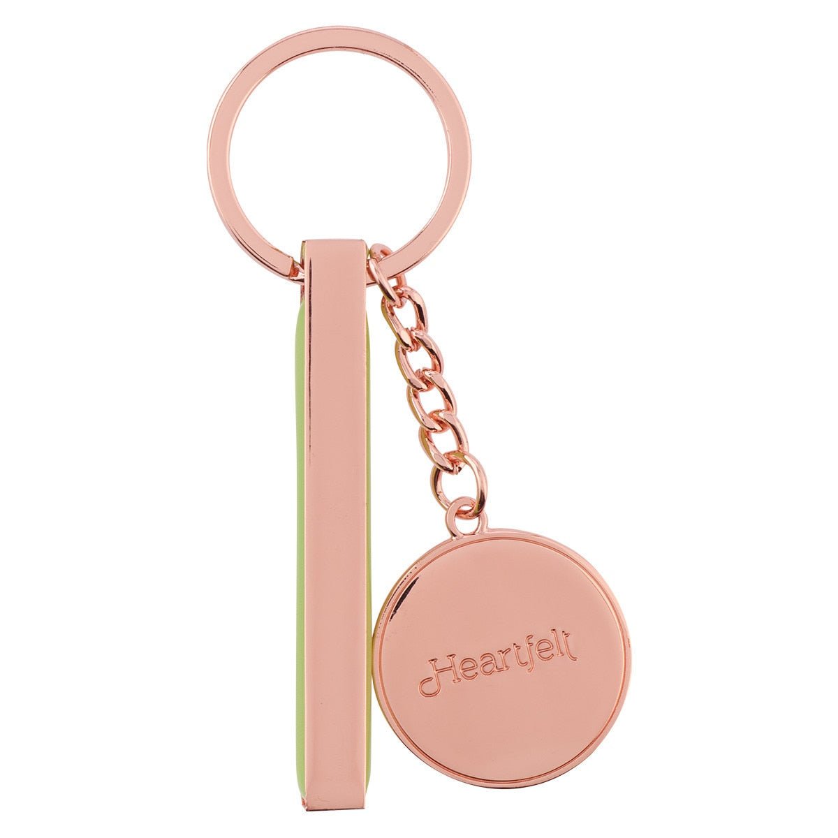 Life Is Beautiful Citrus Leaves Rose Gold Key Ring | Keychains | 1