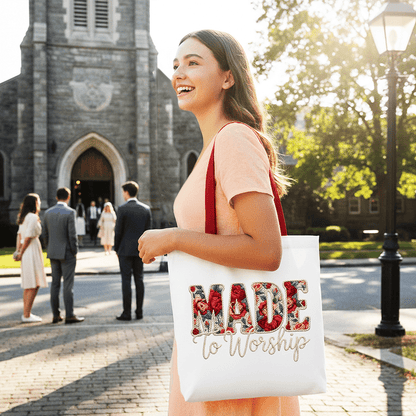 Made to Worship Christian Tote Bag | Bags | 4