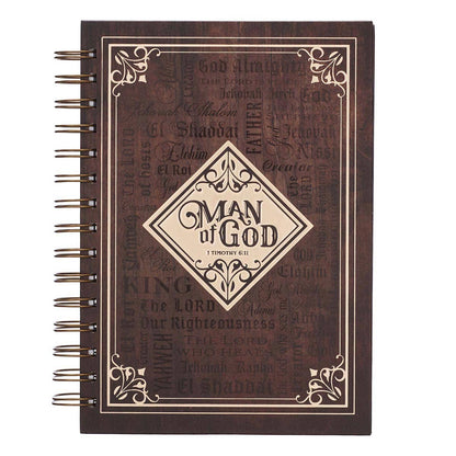 Man of God Spiral Journal – 1 Timothy 6:11 | Journals | 1