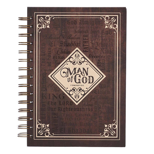 Man of God Spiral Journal – 1 Timothy 6:11 | Journals | 1