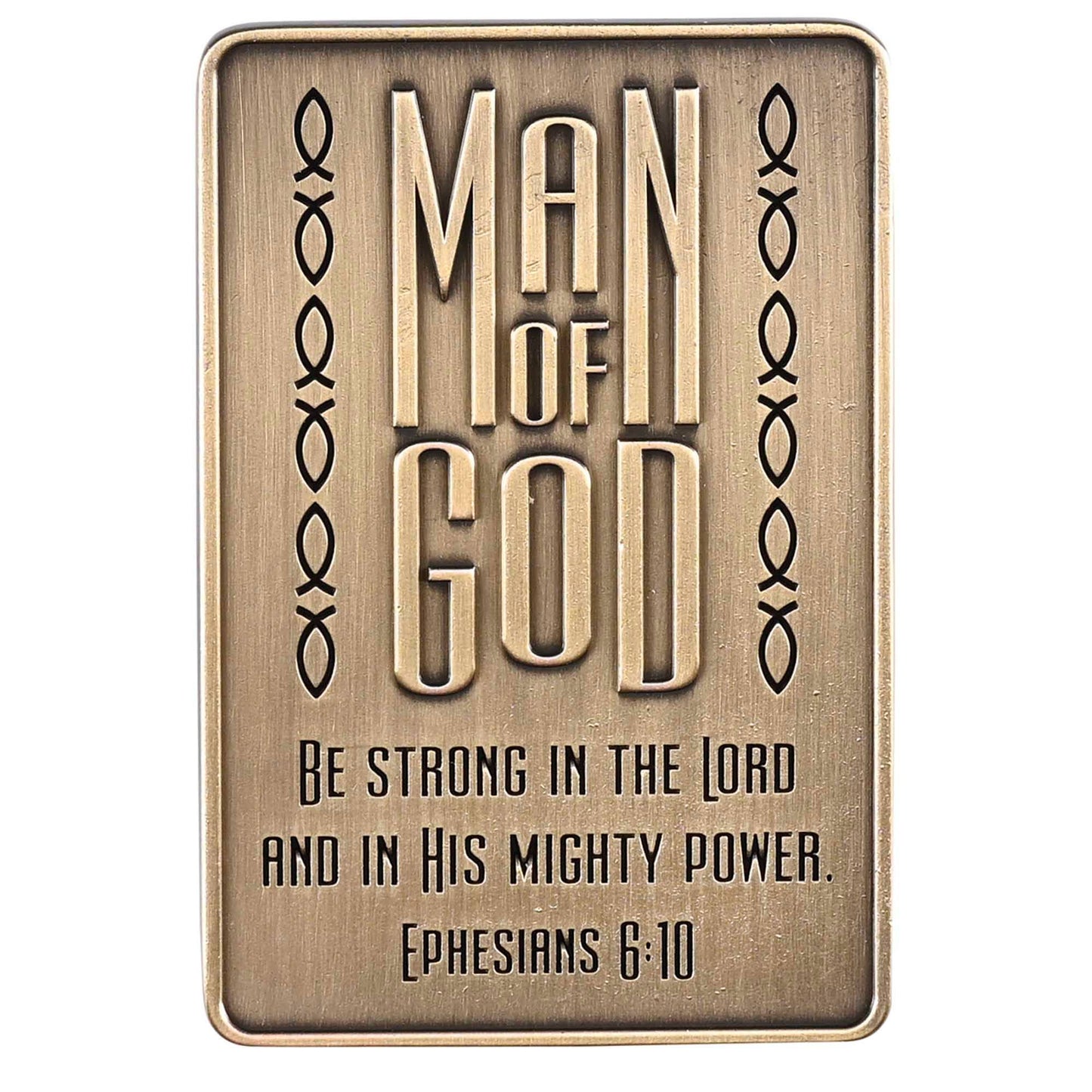 Man Of God Visor Clip - Ephesians 6:10 | 2FruitBearers